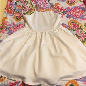 Ivory Backless Dress